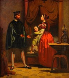 Historicerande Interior by Johan Zacharias Blackstadius