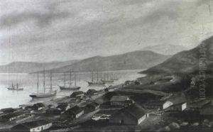 An Early View Of San Francisco Bay by James Stuart Blackton