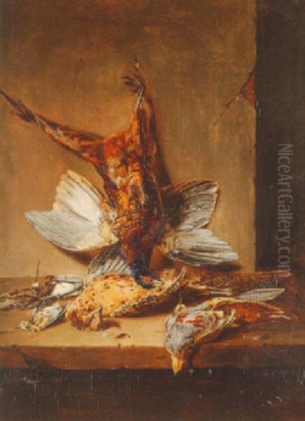 Dead Game On A Larder Shelf - view 1