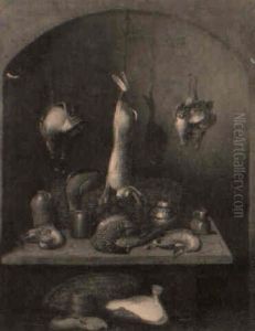 Larder Of Dead Game, Seafish And Lobster by Benjamin Blake