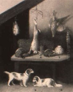 A Study Of Dead Game With Two Spaniels A Study Of Dead Game With Two Spaniels