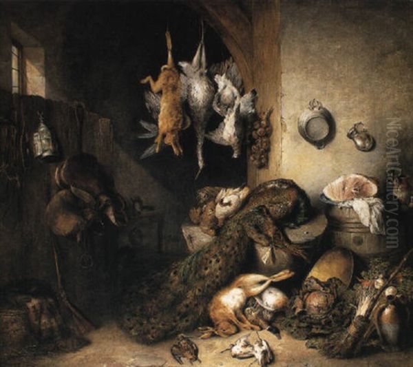 Still Life Of Game In An Outhouse - view 1