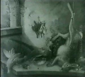 A Study Of Various Dead Game In The Larder by Benjamin Blake