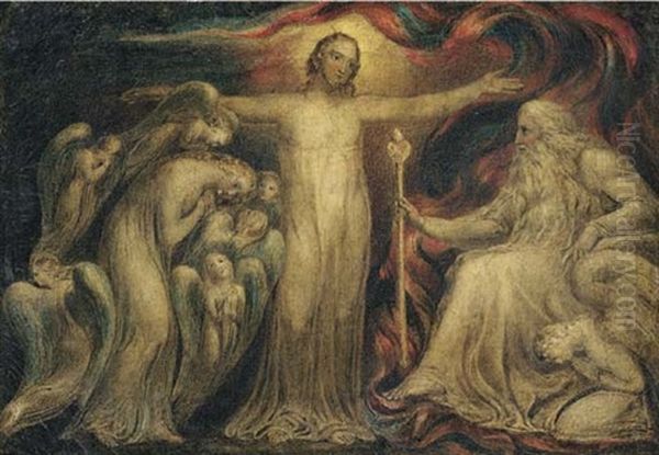 Christ The Mediator: Christ Pleading Before The Father For St. Mary Magdalene - view 1