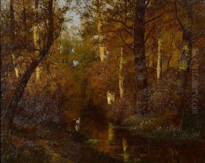 Walking Along The River by Ralph Albert Blakelock