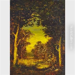 Sunset On A Woodland Pool by Ralph Albert Blakelock