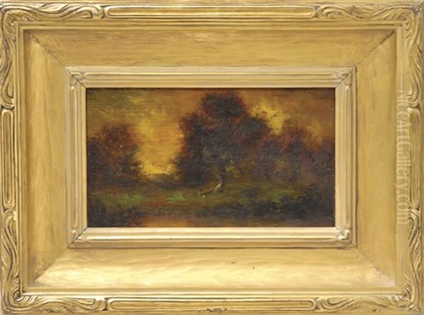 An Atmospheric Landscape At Sunset - view 1