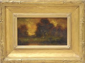 An Atmospheric Landscape At Sunset by Ralph Albert Blakelock