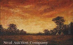 Indian Encampment At Dusk by Ralph Albert Blakelock