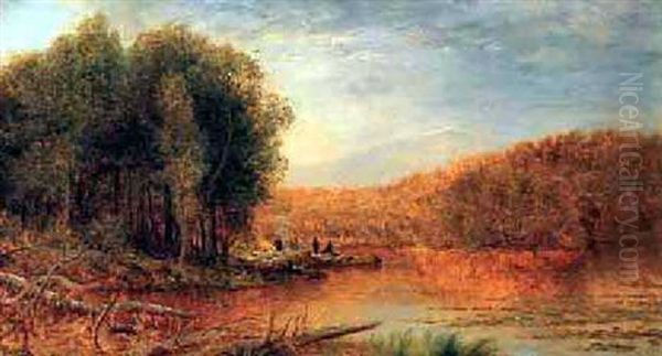 Schroon Lake, New York (five Figures In A Landscape) - view 1
