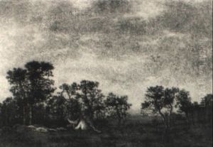 Landscape With Teepee by Ralph Albert Blakelock
