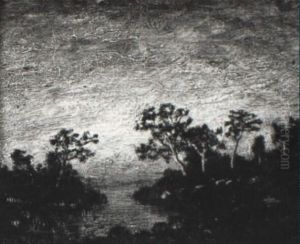Sunset On The Lake by Ralph Albert Blakelock