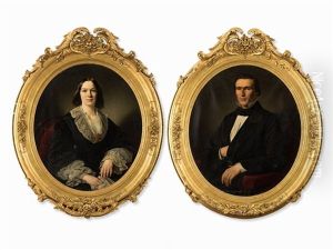 2 Portraits by Louis Ammy Blanc
