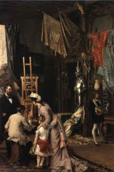 Visite A L'atelier Du Peintre M.e. Wauters - view 1