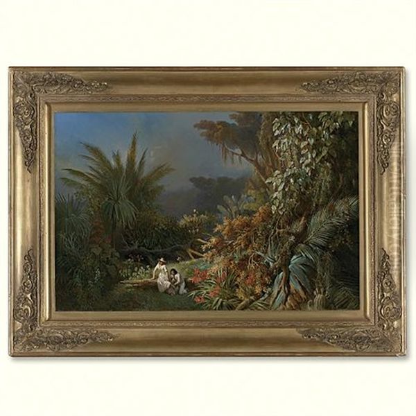 Tropical Landscape With Paul And Virginie - view 1