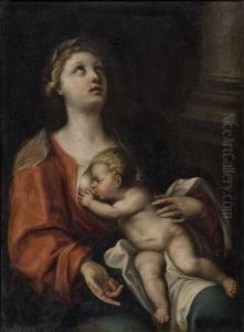 Vierge A L'enfant by Jacques Blanchard