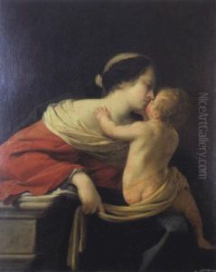 Vierge A L'enfant by Jacques Blanchard