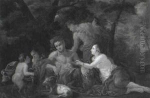 Bacchus And Ariadne On The Island Of Naxos by Jacques Blanchard