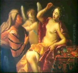 Eine Allegorie Der Verganglichkeit by Jacques Blanchard