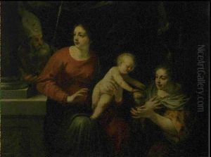 La Vierge A L'enfant Avec La Madeleine Et Saint Simeon