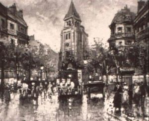 Paris Street Scene by Jacques Blanchard