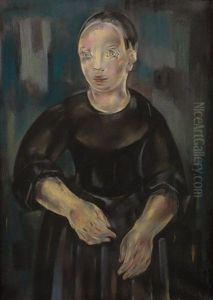 Mujer De Negro by Maria Blanchard