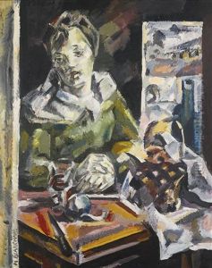 Femme Assise - Femme A La Fenetre by Maria Blanchard