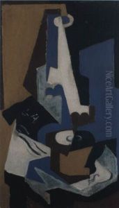 Nature Morte A La Bouteille by Maria Blanchard