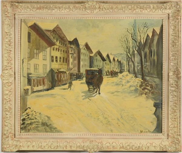 Street In Winter - view 1