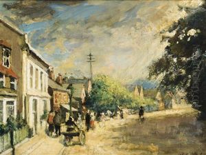 Street Of A Village In England Street Of A Village In England