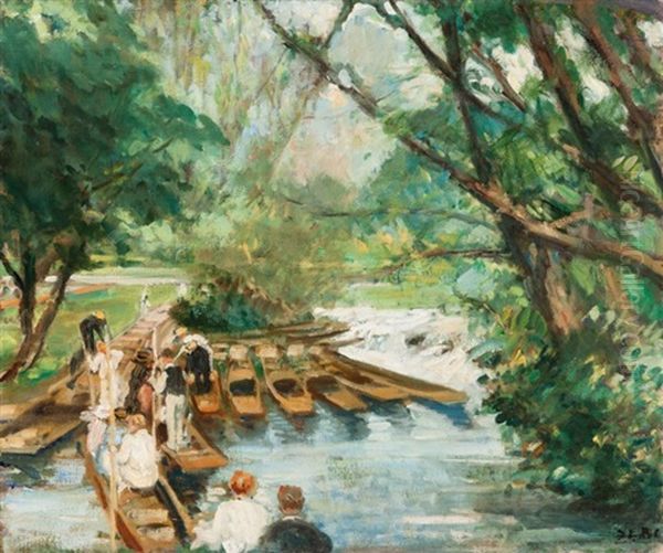 Barques Sur Le Cherwell - view 1