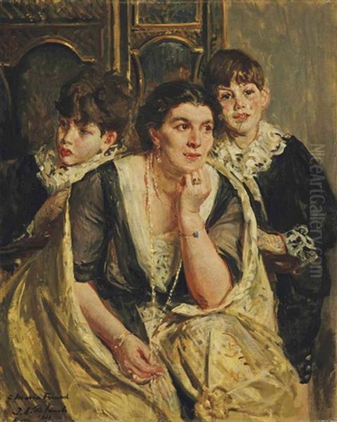 The Opera Singer Marya Freund And Her Children - view 1