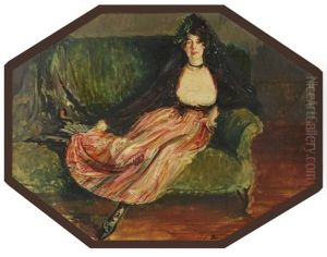 La Princesse Lucien Murat En Costume Goya by Jacques-Emile Blanche