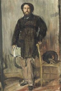 A Visitor To The Artist's Studio by Jacques-Emile Blanche