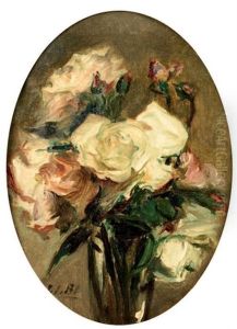 Bouquet De Roses by Jacques-Emile Blanche