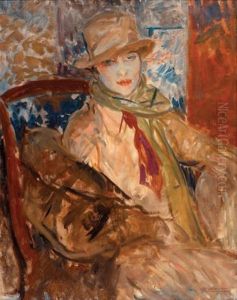 Portrait D'elisabeth Simon Au Chapeau Portrait D'elisabeth Simon Au Chapeau