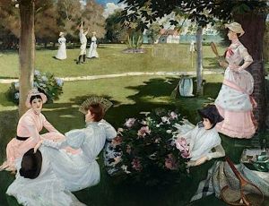La Partie De Tennis by Jacques-Emile Blanche