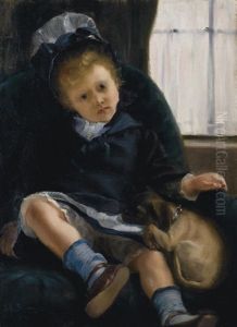Petite Fille Au Chiot Petite Fille Au Chiot