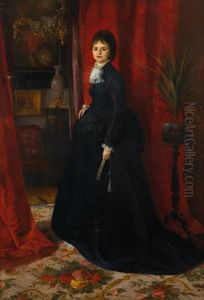 The Blue Dress by Jacques-Emile Blanche
