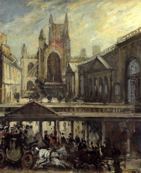 Le Cortege Dans La Ville De Bath - view 1