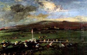 Le Champ De Course D'epsom by Jacques-Emile Blanche