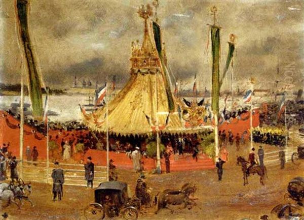 The French Expo Before The Royal Palace, St. Petersburg - view 1