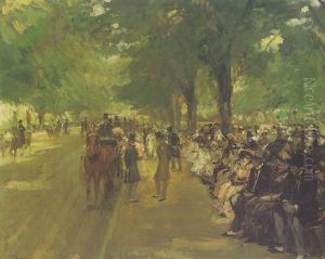 Sunday Afternoon In The Bois De Boulogne by Jacques-Emile Blanche