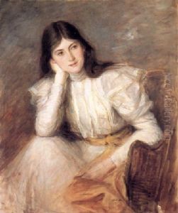 Jeune Fille Reveuse, Portrait De Berthi Capel, Epouse De Lord Michelham