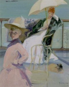 Afternoon On The Terrace by Jacques-Emile Blanche