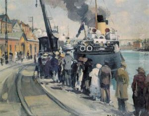 Depart Du Paquebot Pour New Haven, Dieppe Depart Du Paquebot Pour New Haven, Dieppe