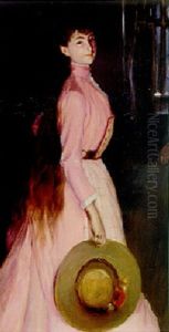 Portrait Of Donna Olga Caracciolo by Jacques-Emile Blanche