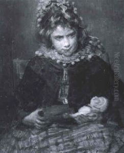 Jeune Fille A La Poupee by Jacques-Emile Blanche
