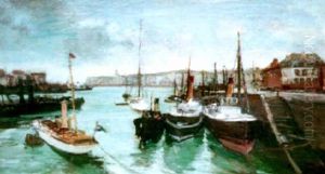 Le Port De Dieppe by Jacques-Emile Blanche