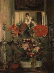 Le Salon De Musique Au Manoir Du Tot by Jacques-Emile Blanche